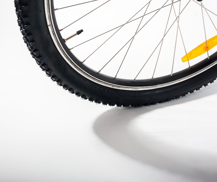 Photo roue avant de bicyclette