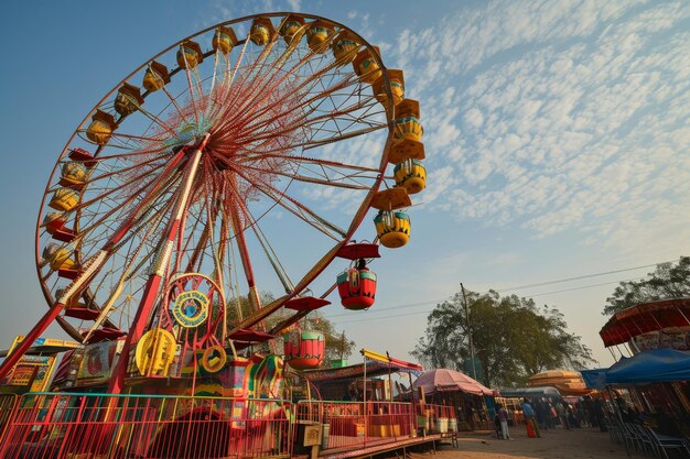 La roue géante à Surajkund Mela dans l'Haryana