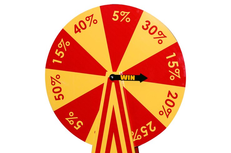 Photo roue de loterie à rabais