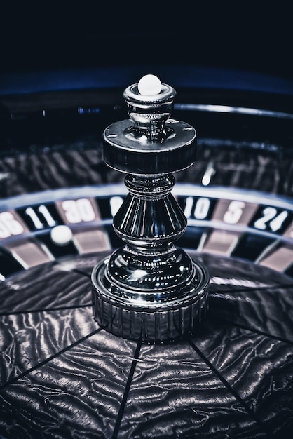 Roue de roulette dans l'annonce de jeu de casino