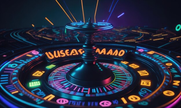 La roue de la roulette tourne dans le casino