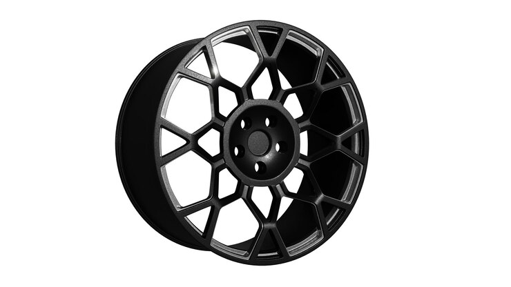 Photo roue de voiture en disque de chrome métallique coulé sur fond isolé
