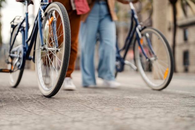 Roues de vélo avec pattes