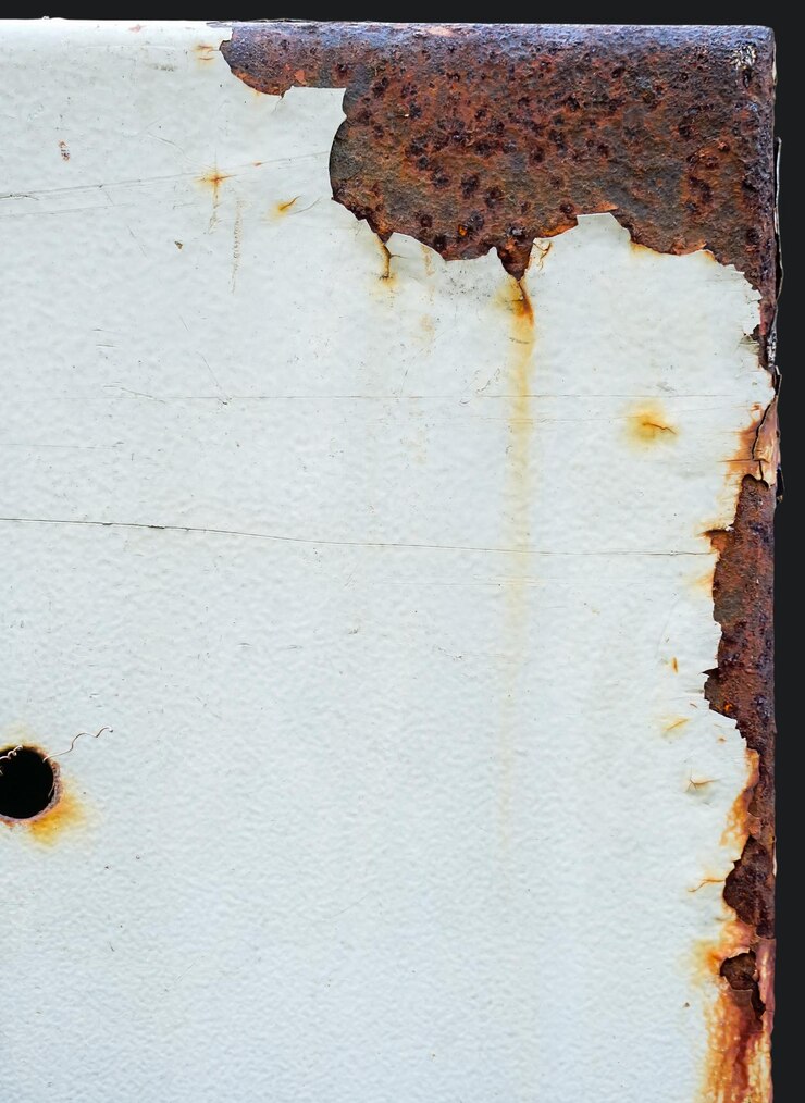 Rouille des métaux Rouille corrosive sur le vieux fer blancUtiliser comme illustration pour la présentationRouille d'arrière-plan