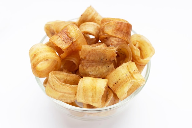 Rouleaux croustillants aux chips de banane Collation aux fruits