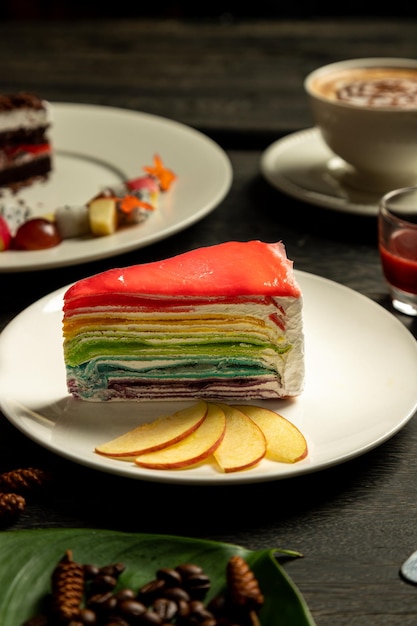 Rouleaux de gâteau en couches