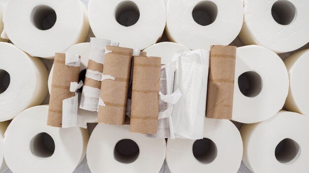 Rouleaux de papier toilette