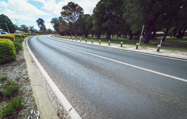 Route asphaltée sur Walpolewestern australia filtre tonifiant ajouter