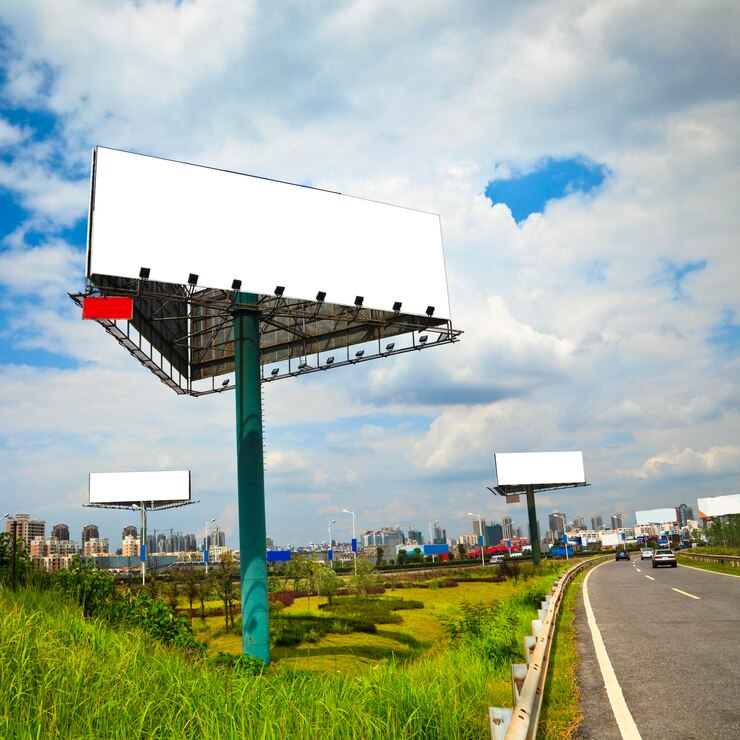Photo une route au milieu d'un champ contre le ciel en ville