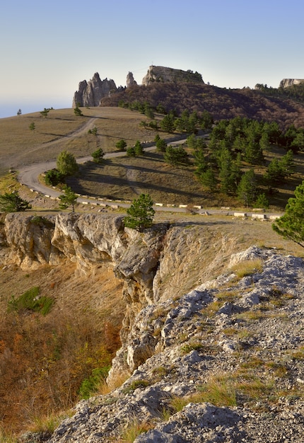 La route au sommet de l'AIPetri