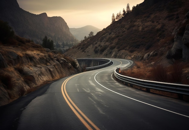 Route de l'autoroute vide