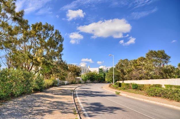 Route aux beaux jours Hammamet Tunisie Afrique Mer Méditerranée