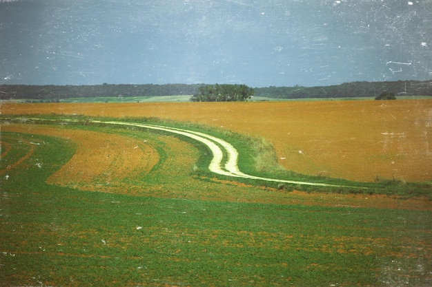 Route de campagne en France