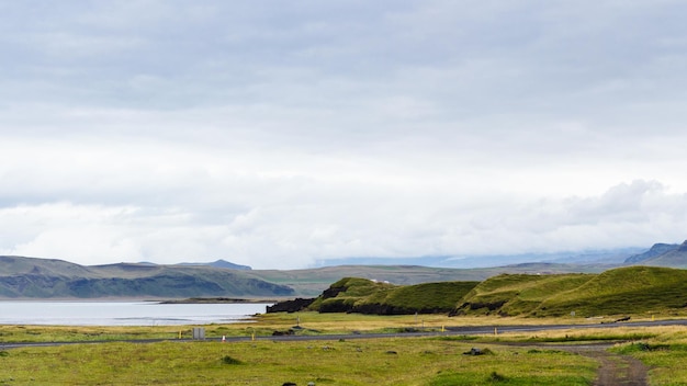 Route sur la côte sud de l'Atlantique en Islande