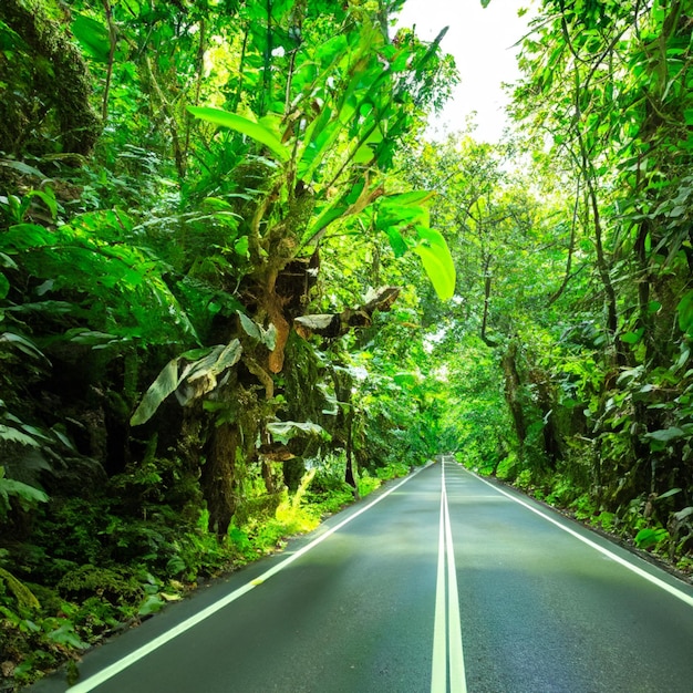 La route dans la jungle