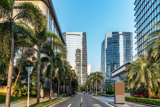 La route dans la ville de Shenzhen, Chine