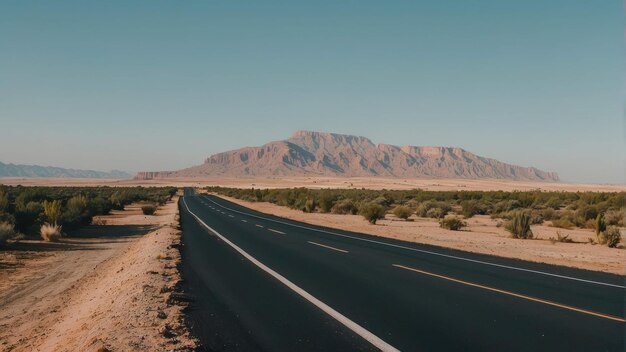 Route du désert par la forteresse marocaine