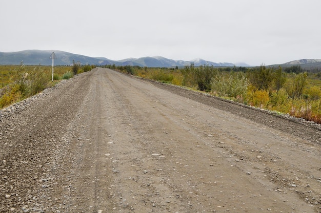 Route du sol en Yakoutie