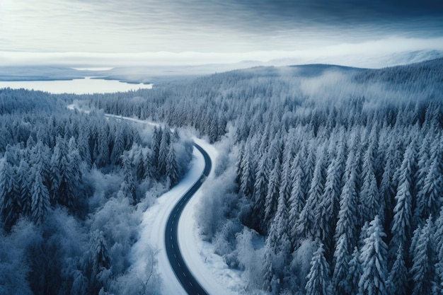 La route de l'hiver