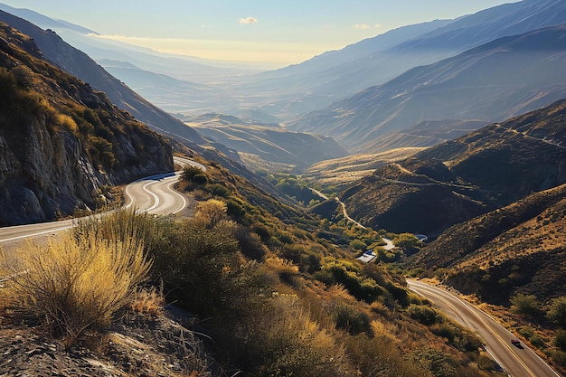 Route de montagne dans les montagnes du Taurus en Turquie