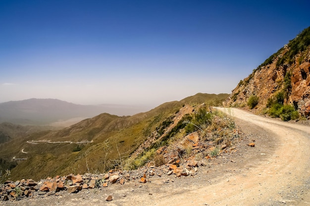 Route de montagne de Termas Villevicencio en Argentine