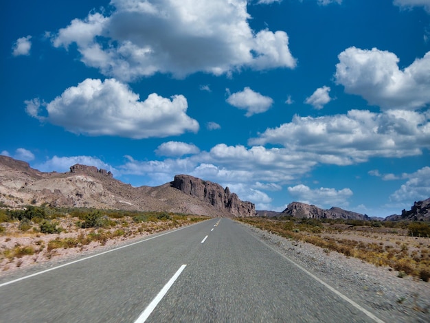 Route patagonienne dans la province de Chubut