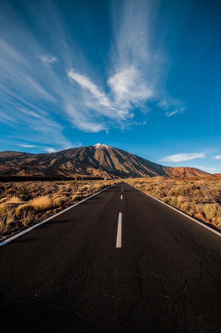 Photo route vers le teide