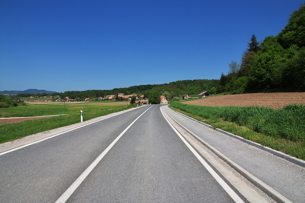 La route à Zagorje, Croatie