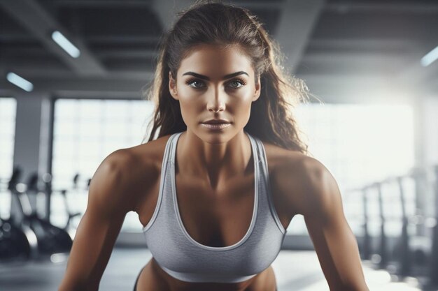 Routine d'exercice physique féminine