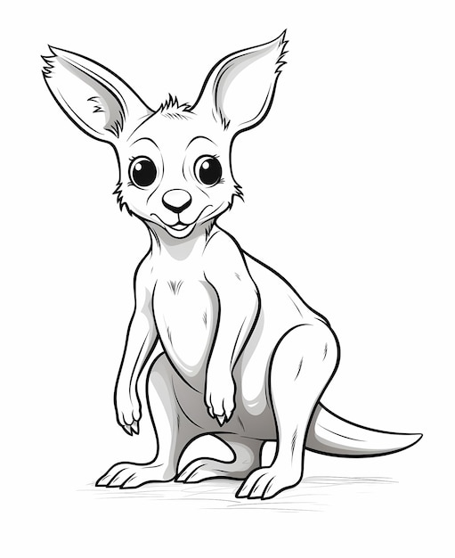 Photo le royaume du kangourou : une aventure à colorier ludique pour les enfants
