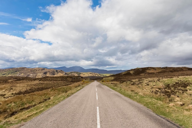 Royaume-uni, Ecosse, Highlands écossais, route A838 à travers les Highland