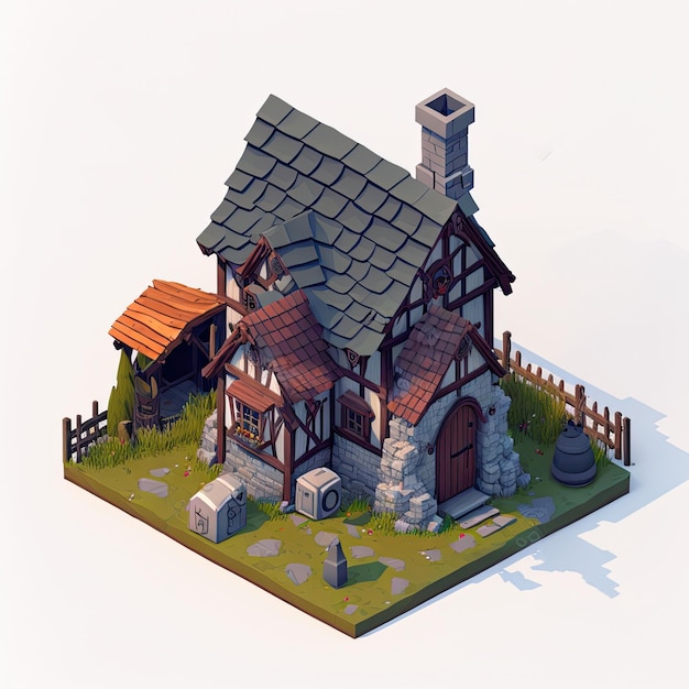 Rpg Npc Isometric rpg item object for rpg game Generative AI