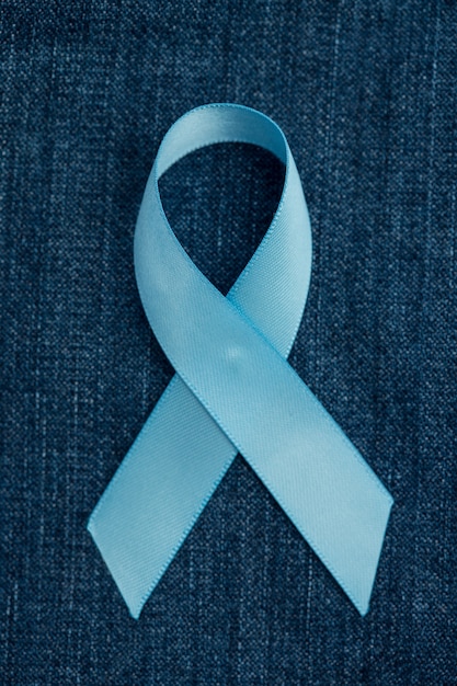 Ruban bleu pour la sensibilisation au cancer de la prostate sur Demin