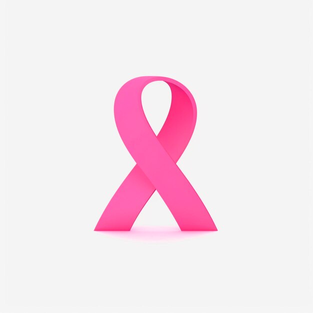 Un ruban rose réaliste pour le cancer en octobre