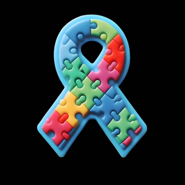 Un ruban de sensibilisation à l'autisme