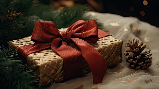 Rubans et nœuds soyeux Cadeaux élégamment emballés