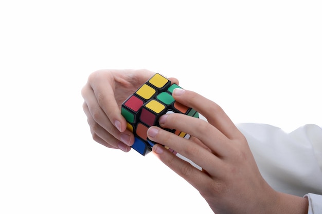 Rubik's cube à la main
