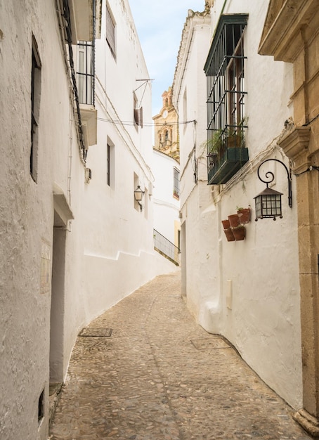 Rue à Arcos de la Frontera près de Cadix Espagne