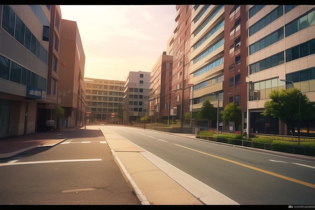 Une rue devant un immeuble qui dit " pas de parking "