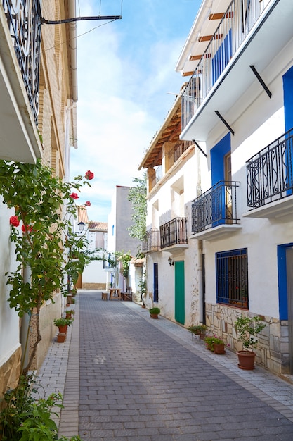 Rue du village Aras de los Olmos à Valence