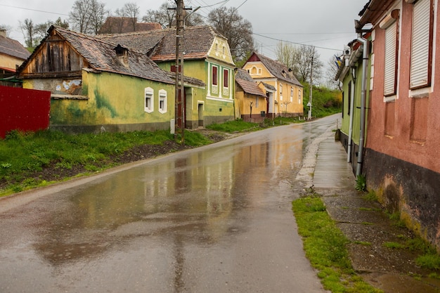 Une rue du village de viterbo