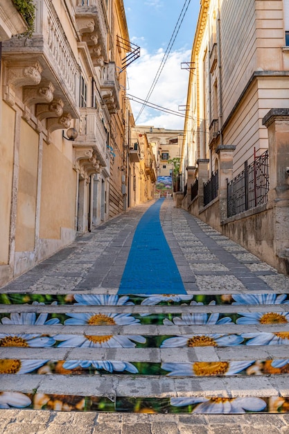 Rue fleurie de Noto infiorata