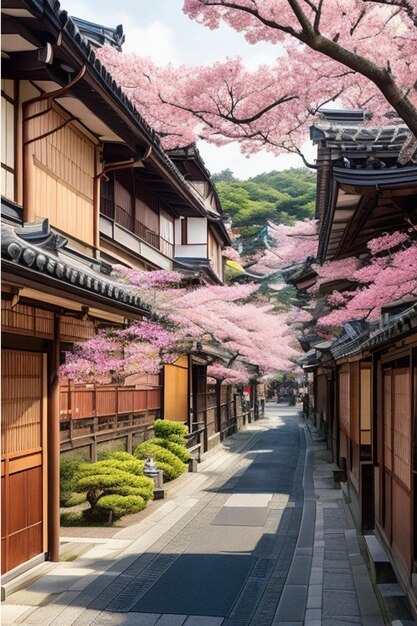 une rue à Kyoto avec une visualisation progressive Visualisation progressive Créez une réplique visuelle