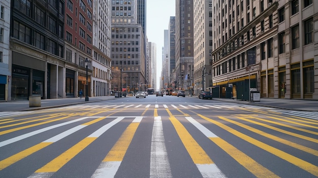 une rue avec une ligne jaune qui dit " le trottoir "