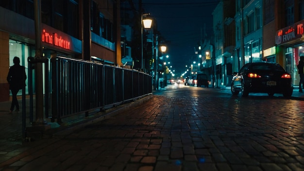 Photo une rue avec un panneau disant 