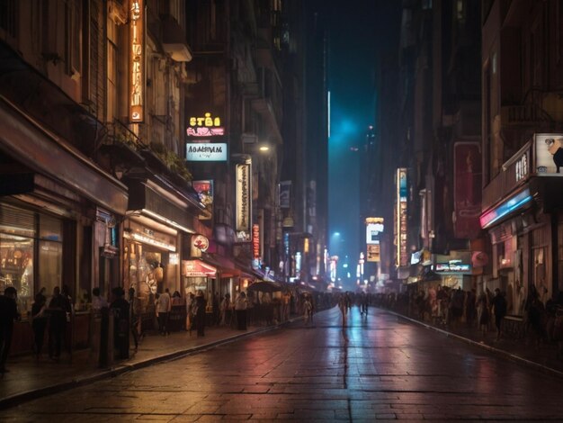 Photo une rue avec un panneau disant le mot dessus