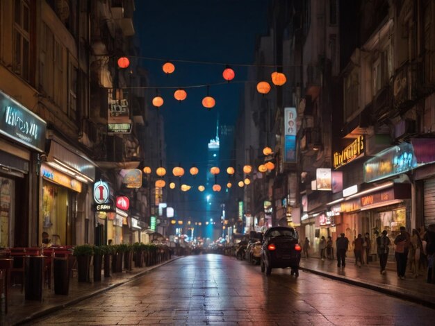 Photo une rue avec un panneau disant le nom de la ville