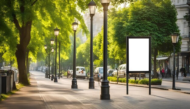 une rue avec un panneau disant la rue