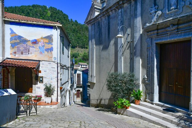 Photo une rue de savoie de lucanie, un village de la basilicate en italie