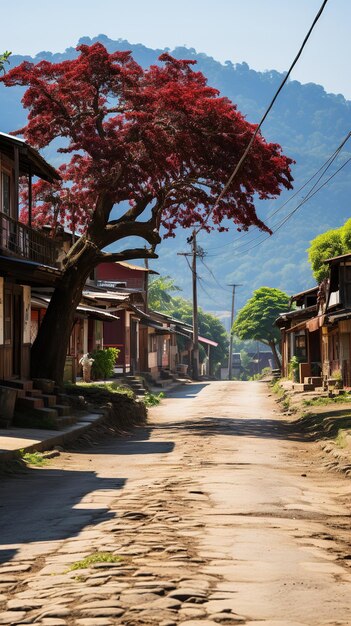 Rue traditionnelle du village